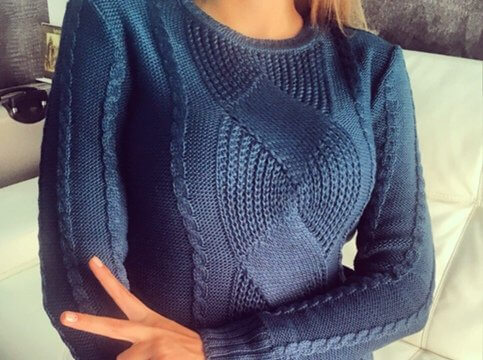 Зв'язати спицями пуловер