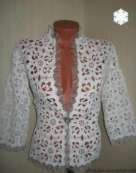 жакет, женский, летний,крючком, связать, бесплатно, схема ,квадратный мотив, очень красивый