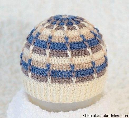Детские шапки крючком — схемы и описание вязания шапок для девочки и мальчика