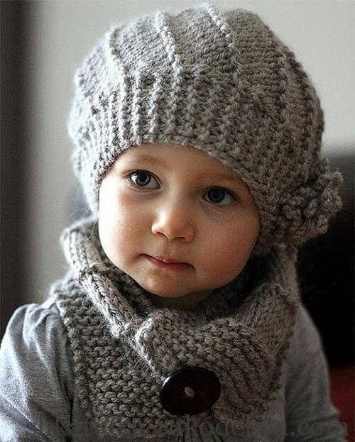 Класичний берет спицями з описом