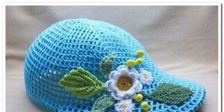 Кепка для дівчинки гачком