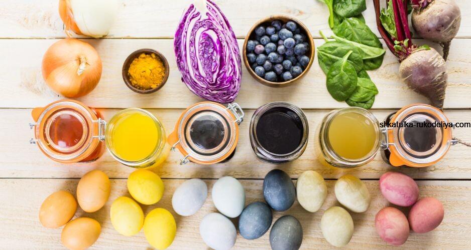 Натуральные яичные красители