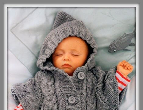 В'язаний конверт для новонародженого