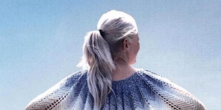 Пончо крючком от горловины