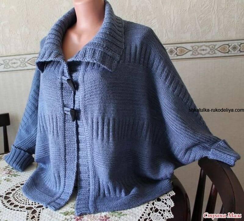 Простой жакет спицами