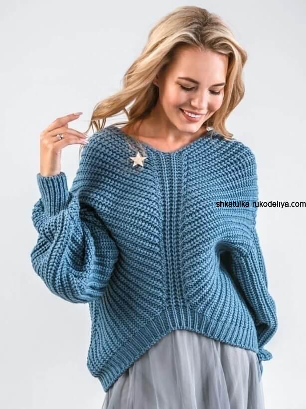 Вязаные пуловеры для женщин спицами с описанием - более 20 схем вязания спицами