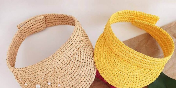 Повязка на голову с козырьком