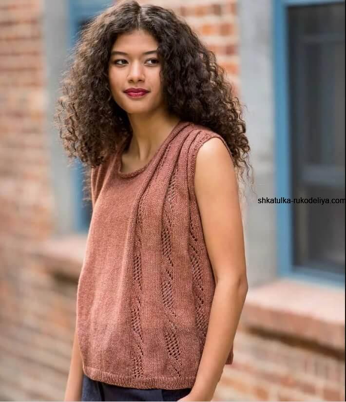 Летний топ свободного кроя