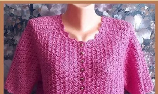 Жакет крючком для начинающих