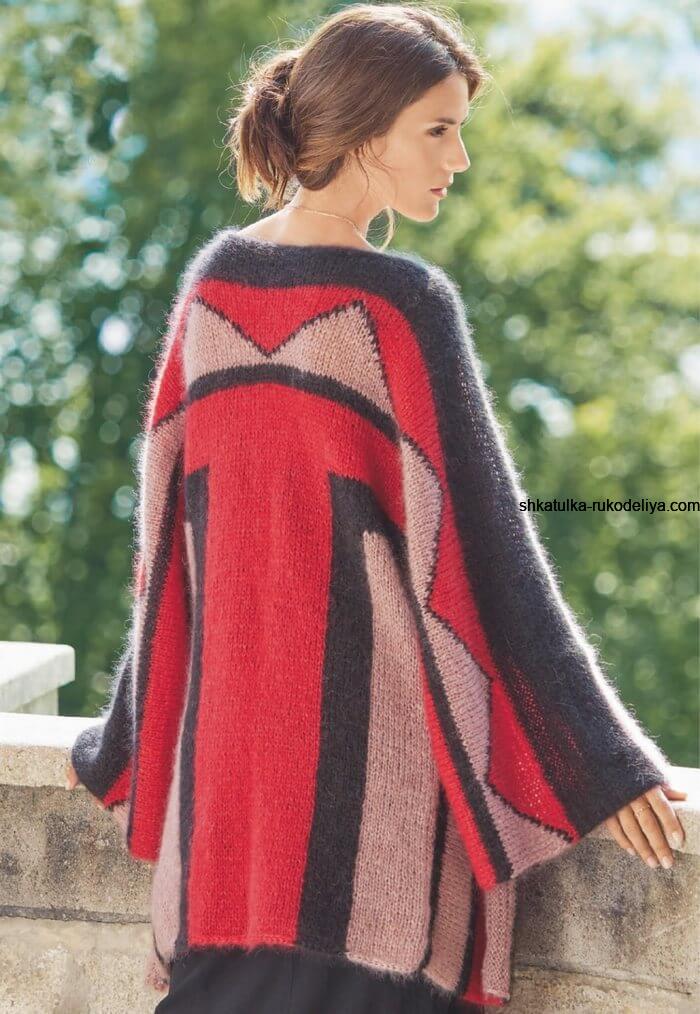 Кардиган оверсайз стиль баухаус