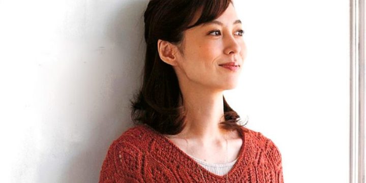 Пуловер спицами простым узором