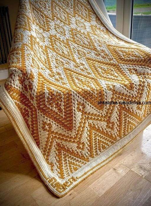Cuadros crochet en una sola pieza