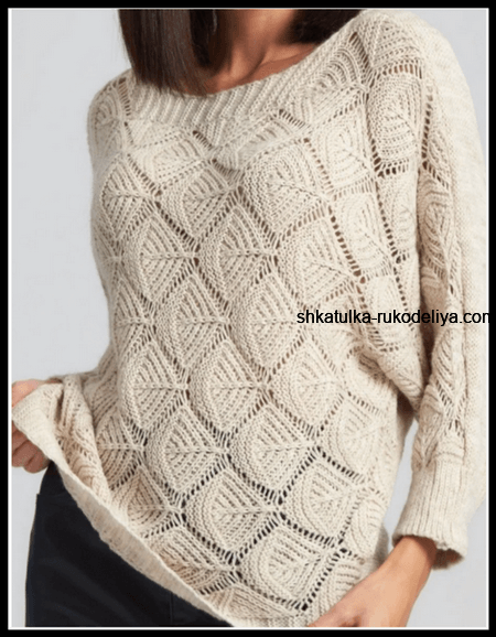 Простой узор спицами