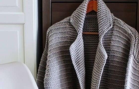 Классический жакет спицами