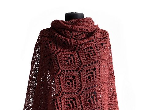 Простая треугольная шаль