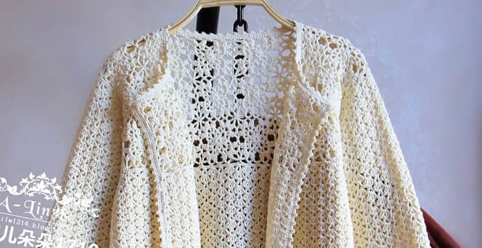 Японский жакет крючком