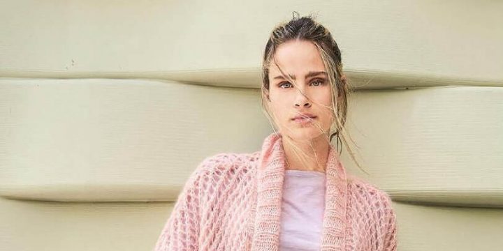 Кардиган спицами молодежный