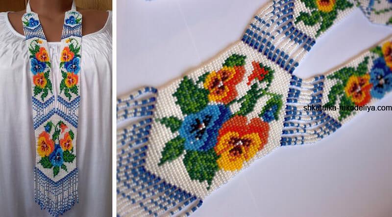 Гердан из бисера