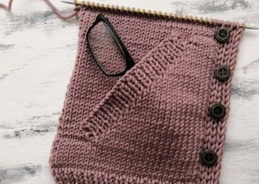 Як в'язати прорізну кишеню