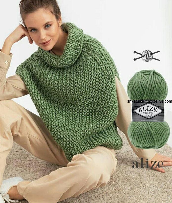 Демісезонний жилет з Alize