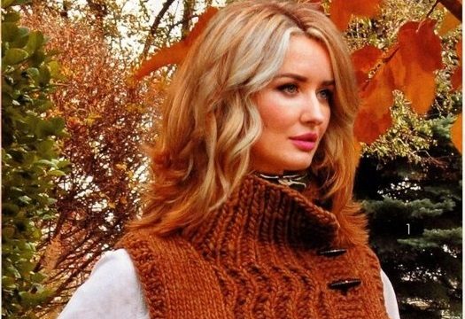 Чудо жилет спицями
