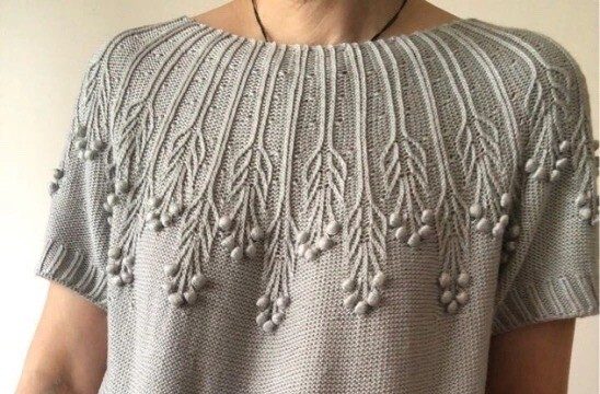 Літній ажурний топ спицями