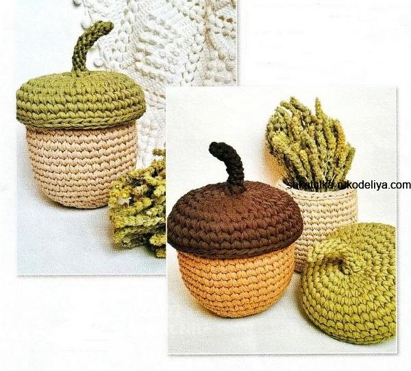 Інтер'єрний кошик гачком