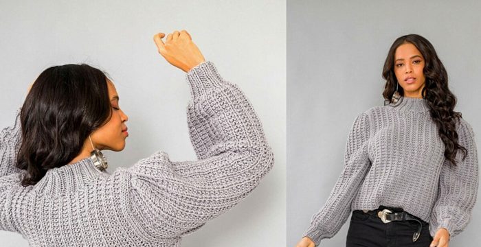 Молодіжний жіночий светр спицями