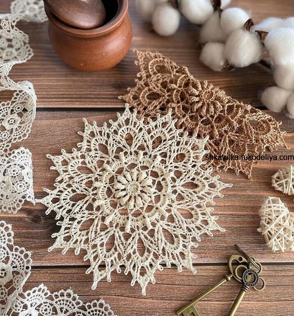 об'ємні серветки гачком