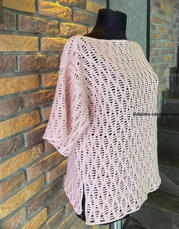 suéter de verano de ganchillo