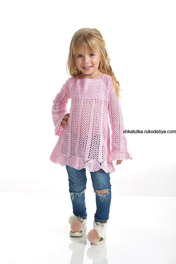 Túnica de crochet para principiantes.