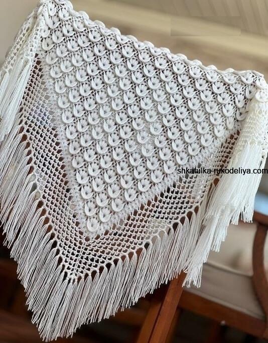 Ganchillo chal para principiantes.