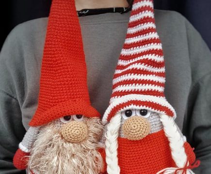 Новорічний гном гачком
