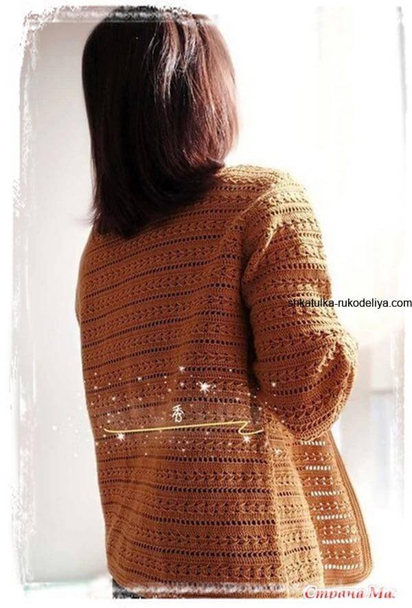 Жакети гачком із схемами