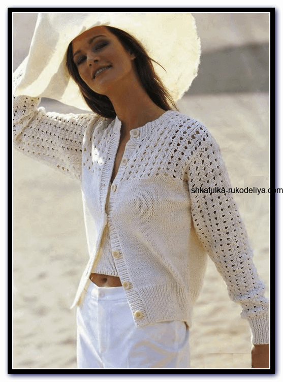 Жакет спицями для жінок