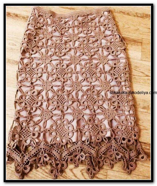 Стильна спідниця гачком