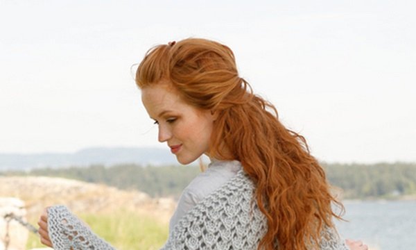 Жіночі шалі спицями зі схемами