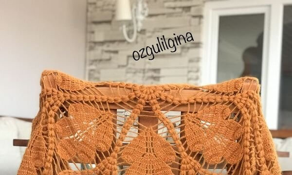 Схема для шалі дубове листя