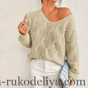 Пуловер красивим візерунком