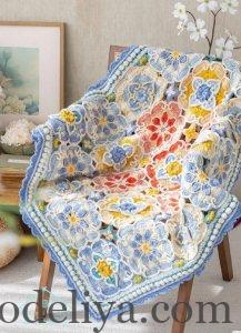 Квіткові мотиви для пледу