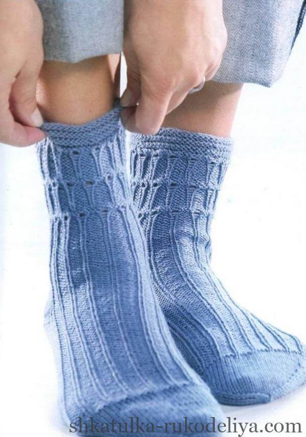 Рельєфний візерунок для шкарпеток
