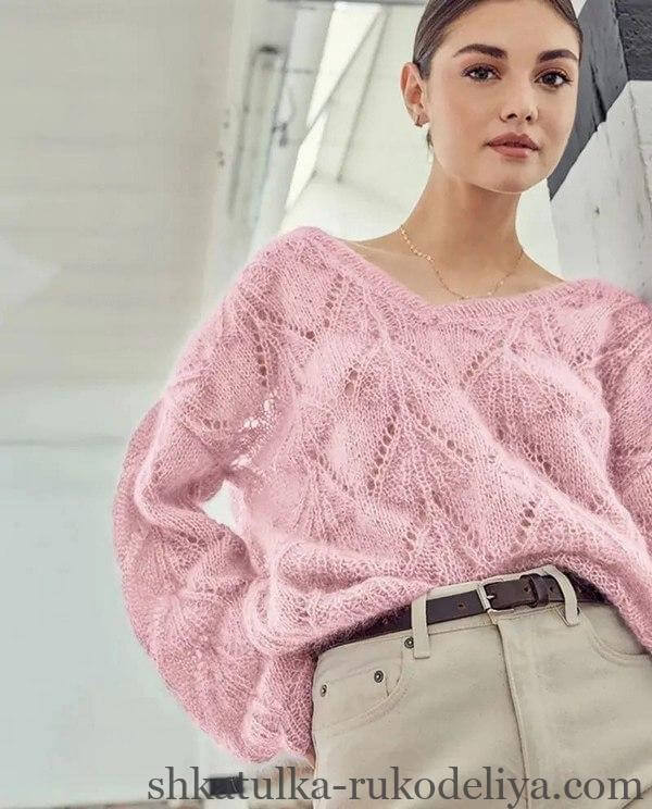 Светр спицями для жінок