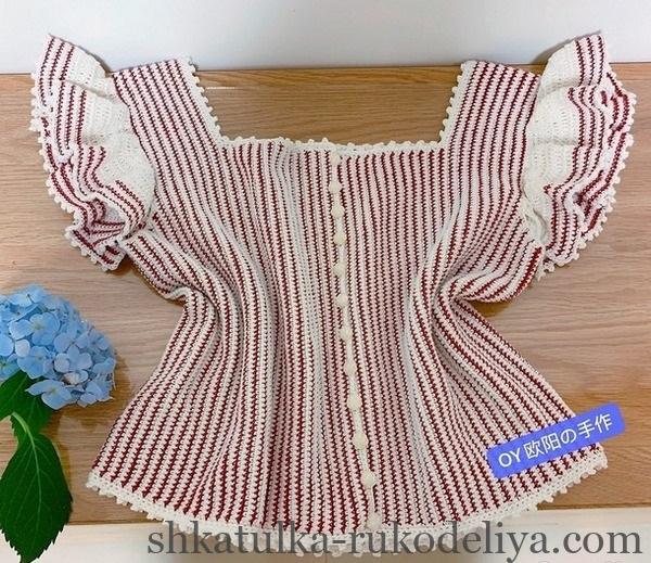 Схеми в'язання топів гачком