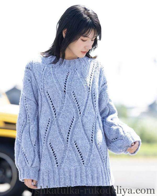 Простий светр спицями