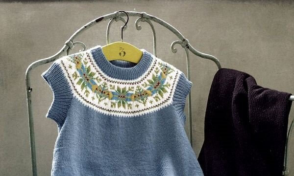 В'язана туніка для дівчинки