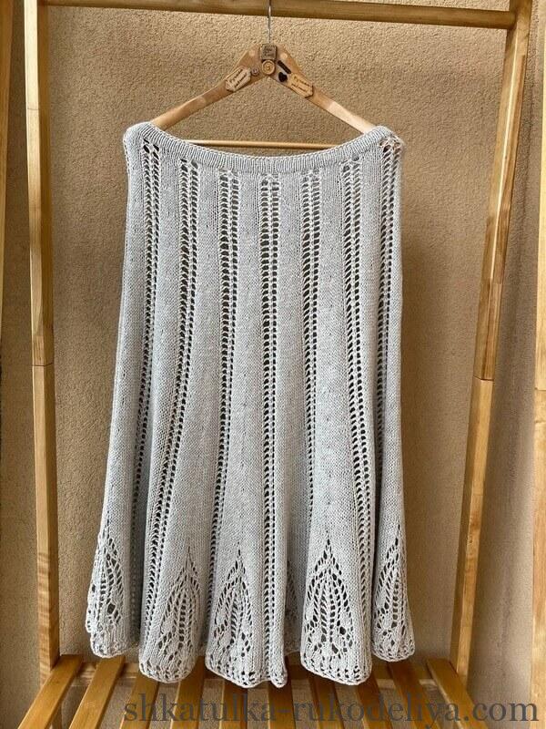 Елегантна в'язана спідниця