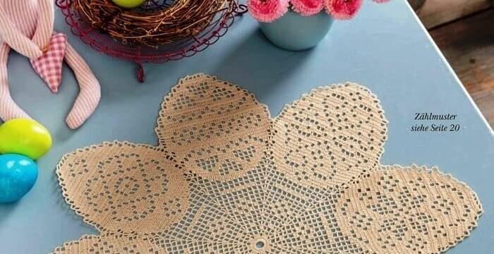 Серветка на Великдень гачком