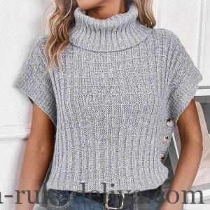 Жіночий жилет із застібкою