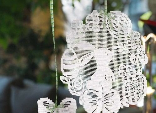 Пасхальні серветки гачком філе