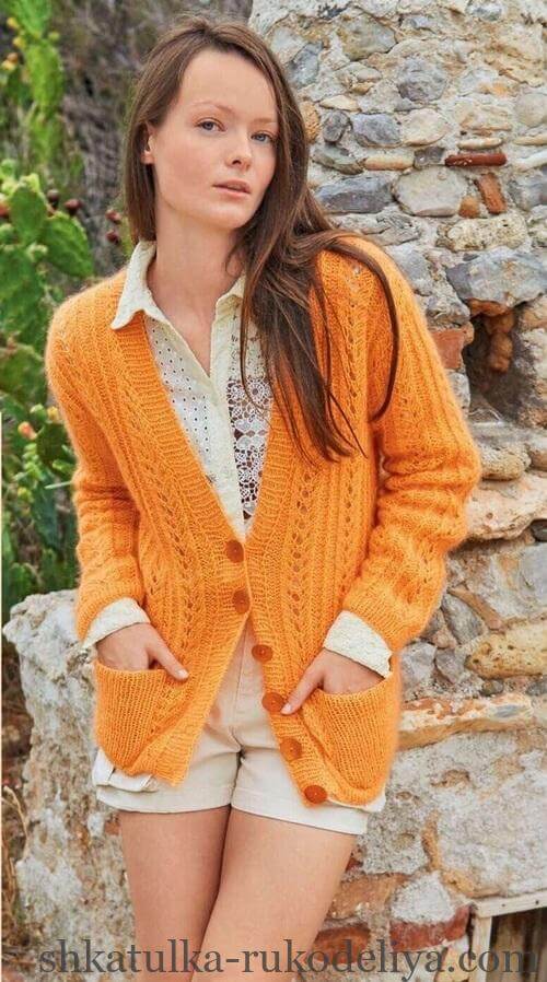 Модні моделі в'язаних кардиганів